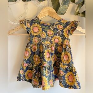 Tommy Bahama Kids‎ Sunflower Dress - Navy and Yellow